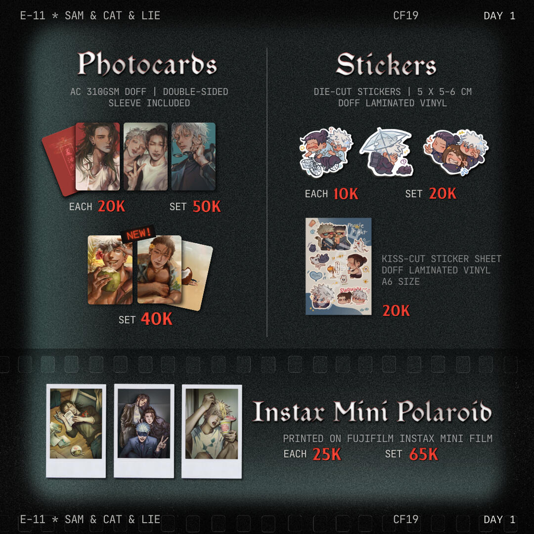 Polaroid, Stickers, & Photocards